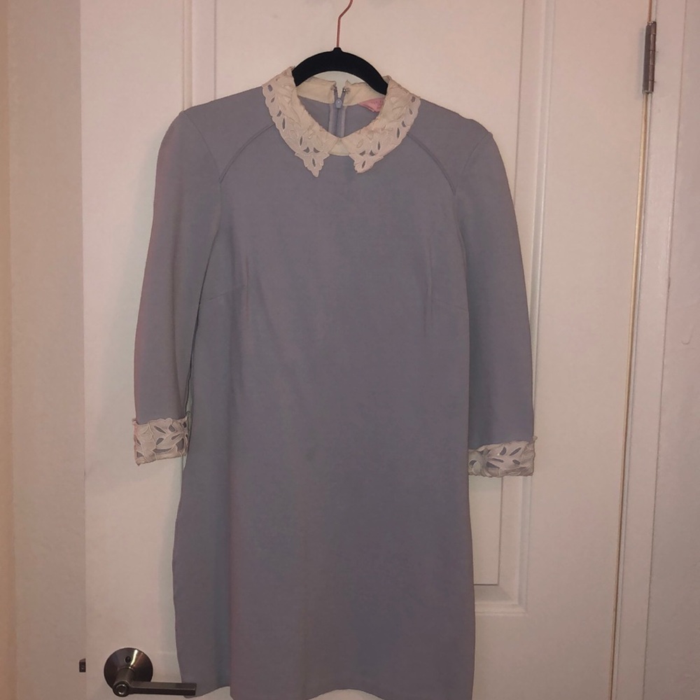 Ted Baker baby blue shift dress